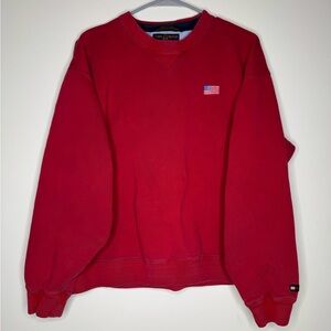 Tommy Hilfiger Red Golf Sweater Vintage